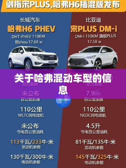 关于哈弗混动车型的信息