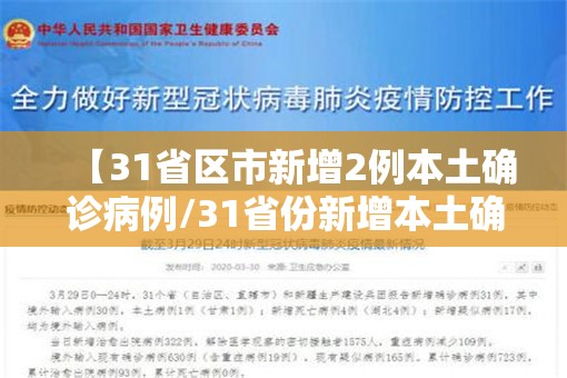【31省区市新增2例本土确诊病例/31省份新增本土确诊2】 【31省区市新增2例本土确诊病例/31省份新增本土确诊2】