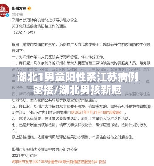 湖北1男童阳性系江苏病例密接/湖北男孩新冠 湖北1男童阳性系江苏病例密接/湖北男孩新冠