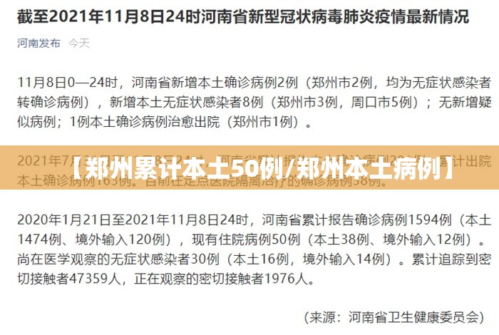 【郑州累计本土50例/郑州本土病例】 【郑州累计本土50例/郑州本土病例】