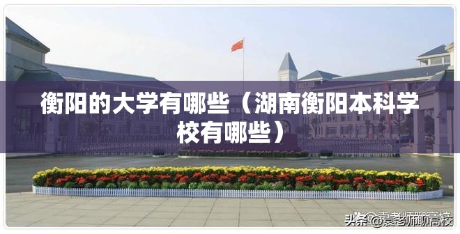 衡阳的大学有哪些(湖南衡阳本科学校有哪些) 衡阳的大学有哪些(湖南衡阳本科学校有哪些)