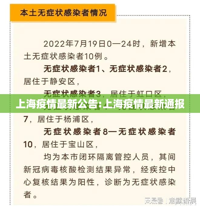上海疫情最新公告:上海疫情最新通报 上海疫情最新公告:上海疫情最新通报