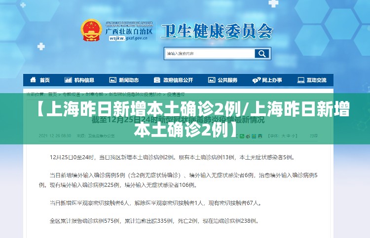 【上海昨日新增本土确诊2例/上海昨日新增本土确诊2例】