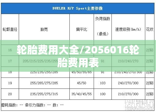 轮胎费用大全/2056016轮胎费用表 轮胎费用大全/2056016轮胎费用表