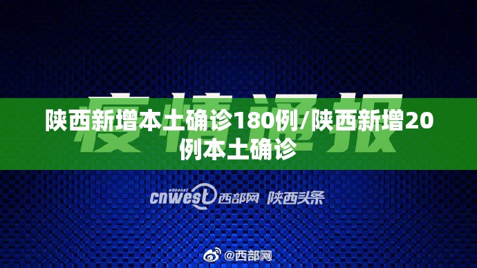 陕西新增本土确诊180例/陕西新增20例本土确诊