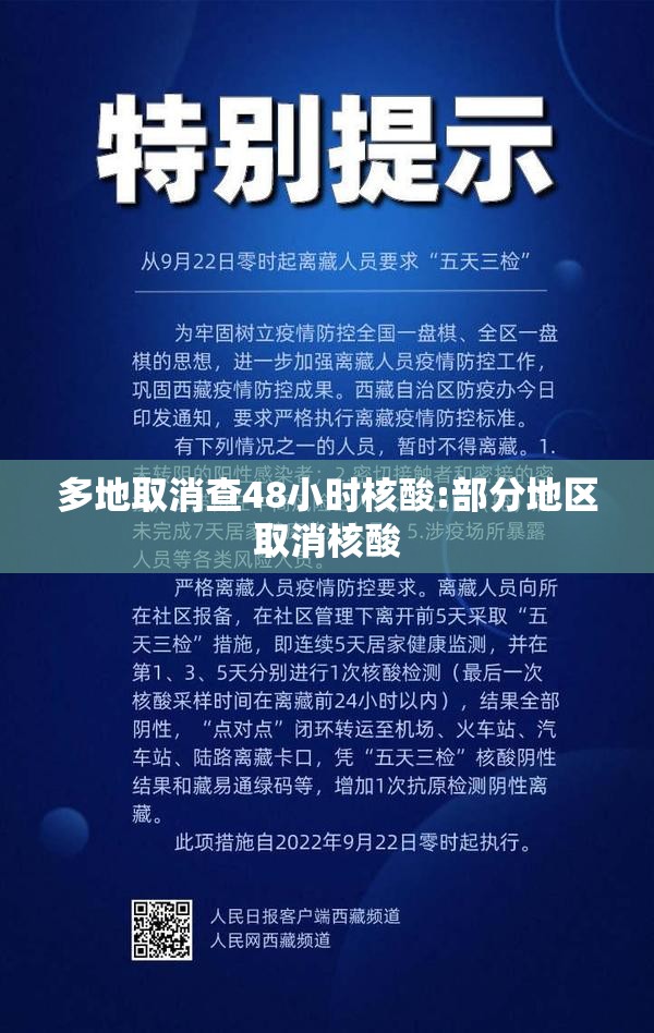 多地取消查48小时核酸:部分地区取消核酸 多地取消查48小时核酸:部分地区取消核酸