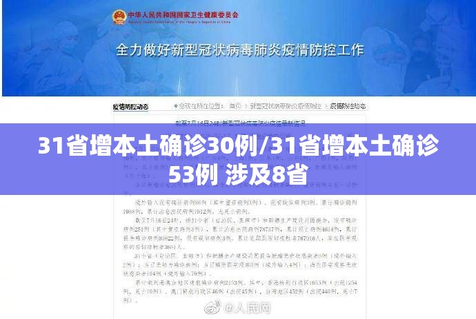 31省增本土确诊30例/31省增本土确诊53例 涉及8省 31省增本土确诊30例/31省增本土确诊53例 涉及8省