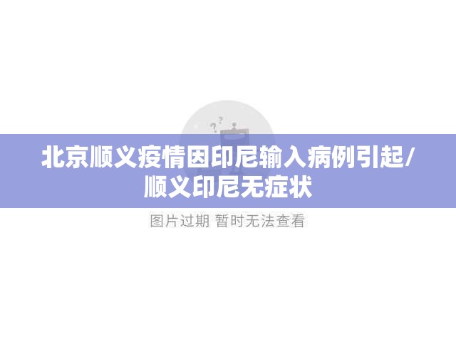 北京顺义疫情因印尼输入病例引起/顺义印尼无症状 北京顺义疫情因印尼输入病例引起/顺义印尼无症状