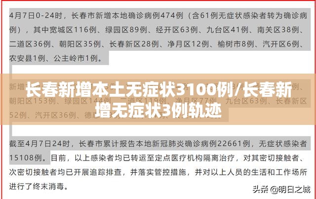 长春新增本土无症状3100例/长春新增无症状3例轨迹 长春新增本土无症状3100例/长春新增无症状3例轨迹