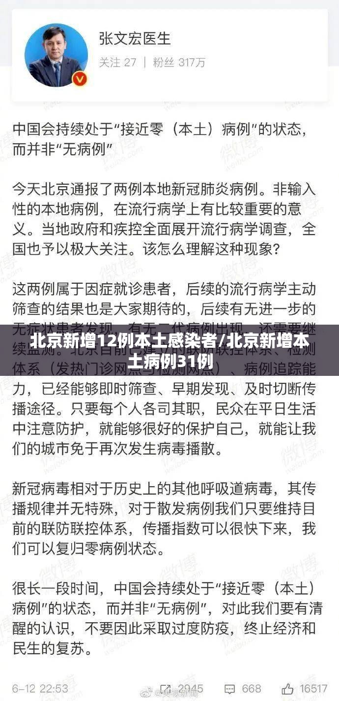 北京新增12例本土感染者/北京新增本土病例31例 北京新增12例本土感染者/北京新增本土病例31例
