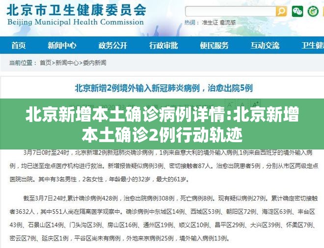 北京新增本土确诊病例详情:北京新增本土确诊2例行动轨迹 北京新增本土确诊病例详情:北京新增本土确诊2例行动轨迹