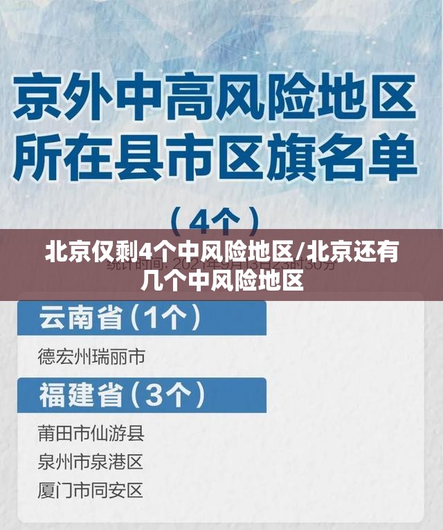 北京仅剩4个中风险地区/北京还有几个中风险地区 北京仅剩4个中风险地区/北京还有几个中风险地区