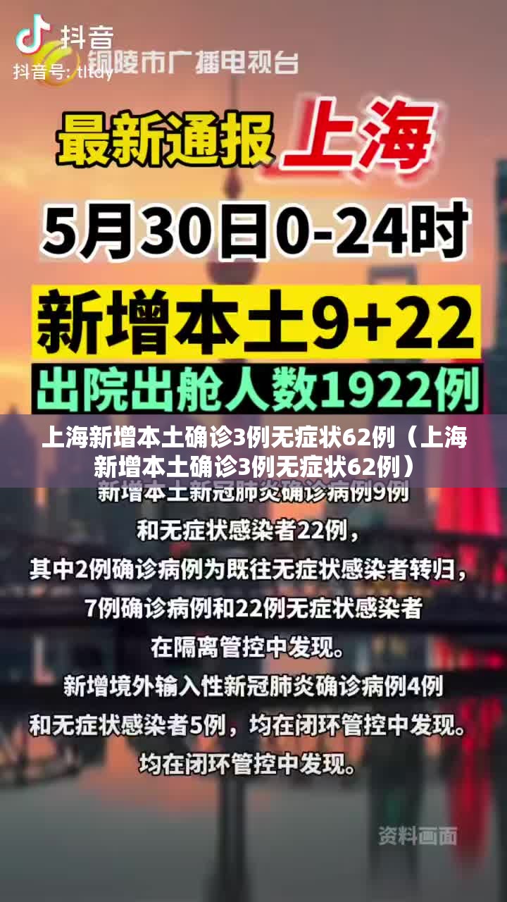 上海新增本土确诊3例无症状62例(上海新增本土确诊3例无症状62例) 上海新增本土确诊3例无症状62例(上海新增本土确诊3例无症状62例)