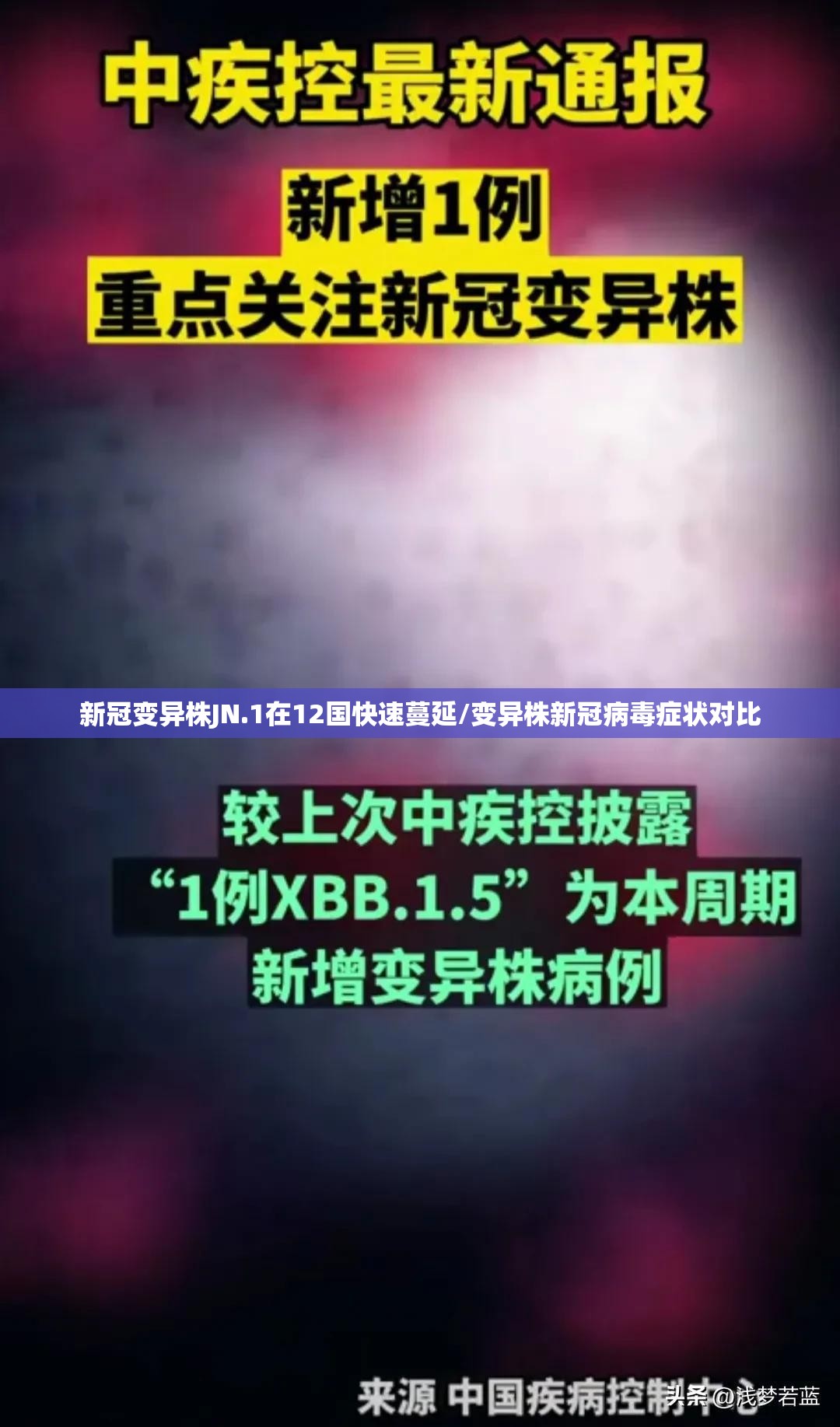 新冠变异株JN.1在12国快速蔓延/变异株新冠病毒症状对比 新冠变异株JN.1在12国快速蔓延/变异株新冠病毒症状对比