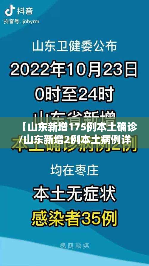 【山东新增175例本土确诊/山东新增2例本土病例详情】 【山东新增175例本土确诊/山东新增2例本土病例详情】