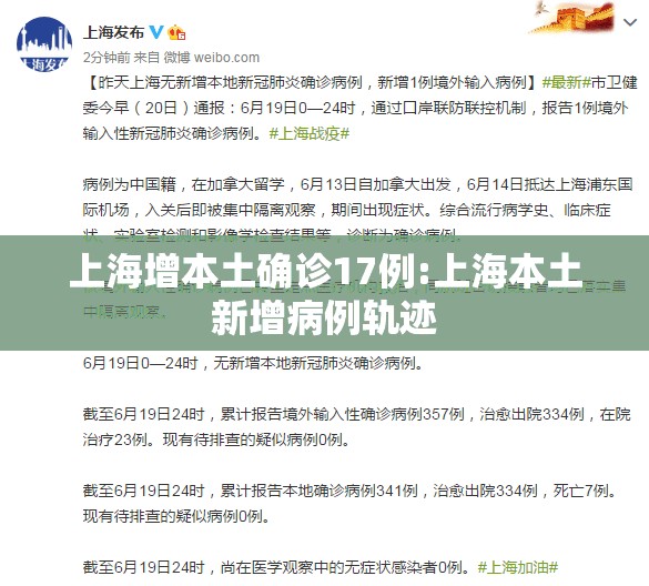 上海增本土确诊17例:上海本土新增病例轨迹