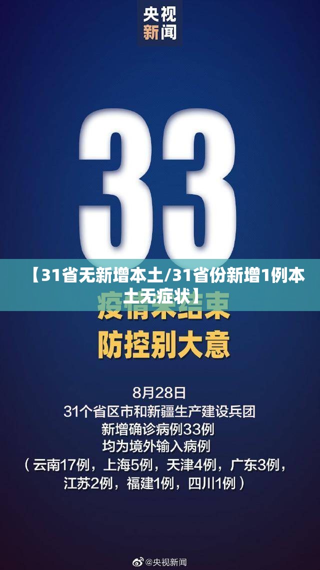 【31省无新增本土/31省份新增1例本土无症状】 【31省无新增本土/31省份新增1例本土无症状】