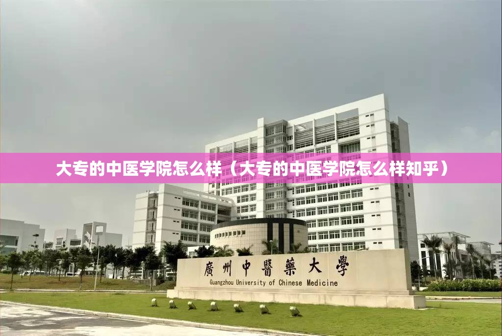 大专的中医学院怎么样（大专的中医学院怎么样知乎）