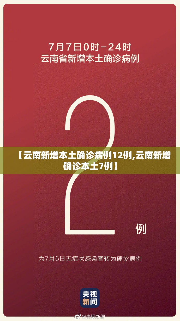 【云南新增本土确诊病例12例,云南新增确诊本土7例】 【云南新增本土确诊病例12例,云南新增确诊本土7例】