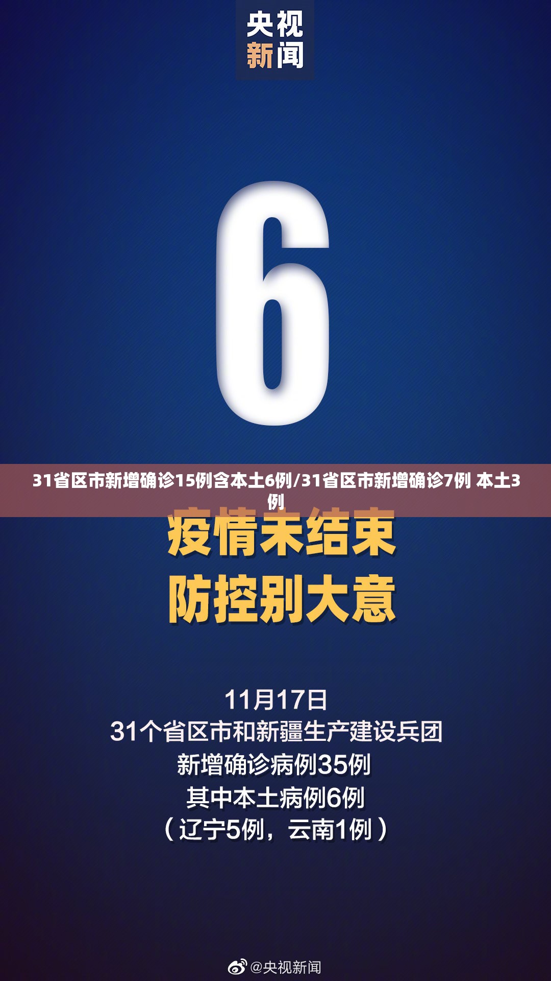 31省区市新增确诊15例含本土6例/31省区市新增确诊7例 本土3例 31省区市新增确诊15例含本土6例/31省区市新增确诊7例 本土3例
