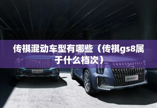 传祺混动车型有哪些(传祺gs8属于什么档次) 传祺混动车型有哪些(传祺gs8属于什么档次)