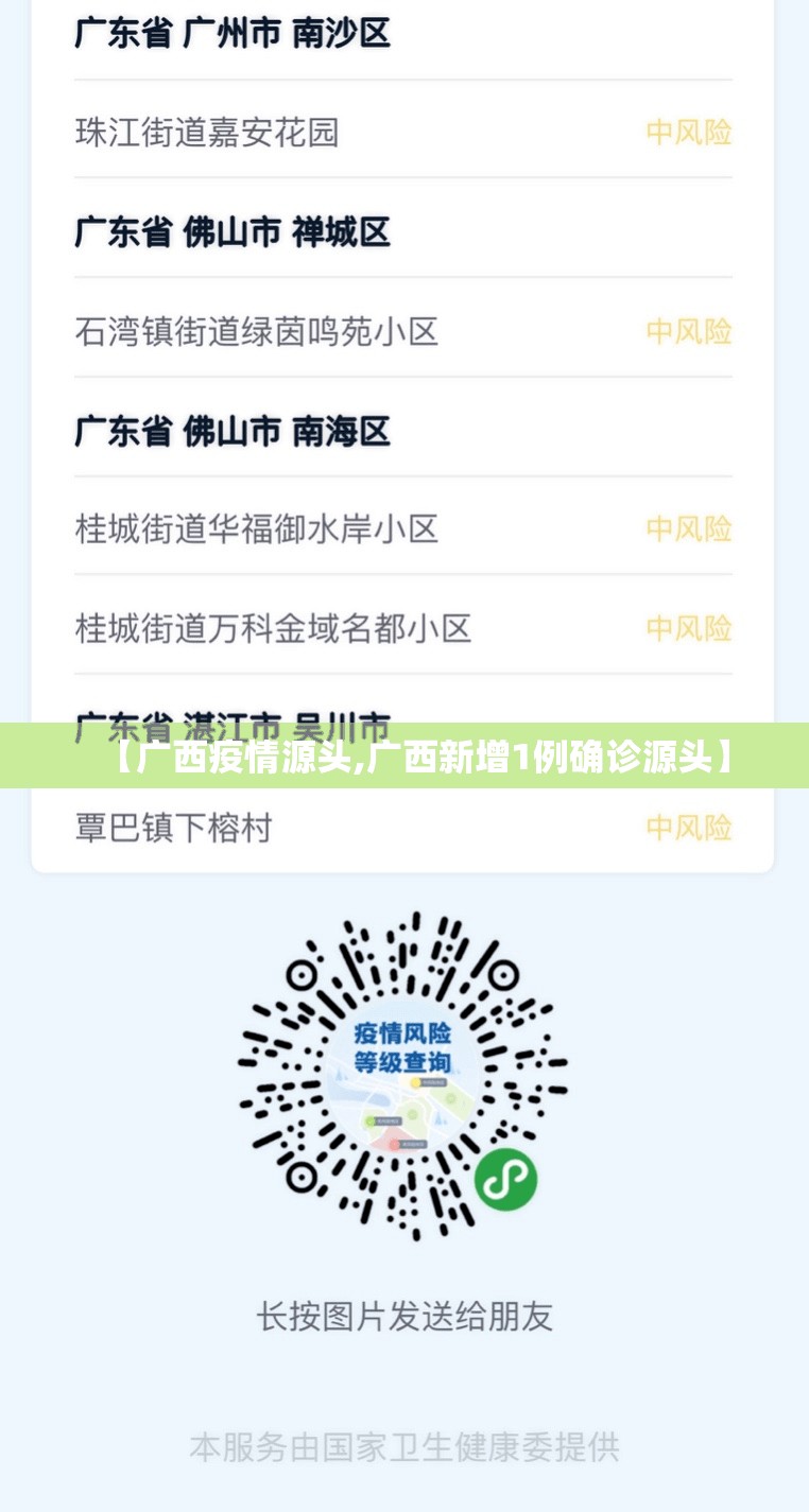【广西疫情源头,广西新增1例确诊源头】