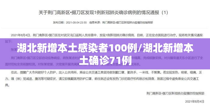 湖北新增本土感染者100例/湖北新增本土确诊71例 湖北新增本土感染者100例/湖北新增本土确诊71例