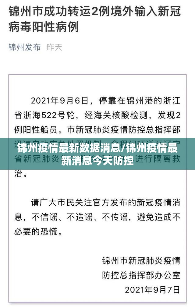 锦州疫情最新数据消息/锦州疫情最新消息今天防控 锦州疫情最新数据消息/锦州疫情最新消息今天防控