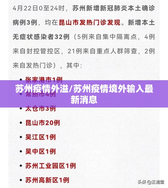 苏州疫情外溢/苏州疫情境外输入最新消息 苏州疫情外溢/苏州疫情境外输入最新消息