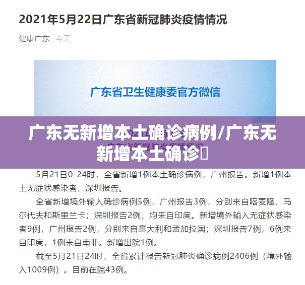 广东无新增本土确诊病例/广东无新增本土确诊姸 广东无新增本土确诊病例/广东无新增本土确诊姸
