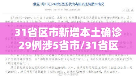 31省区市新增本土确诊29例涉5省市/31省区市新增本土确诊1 31省区市新增本土确诊29例涉5省市/31省区市新增本土确诊1