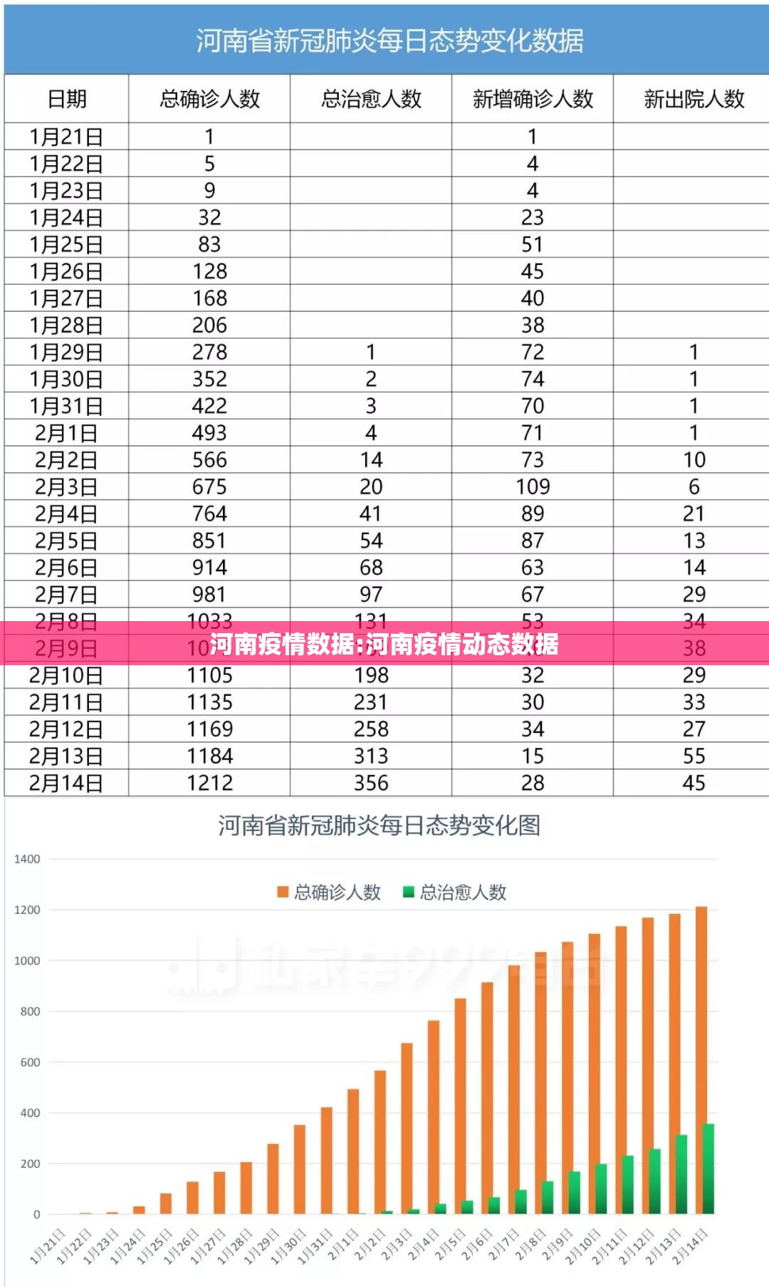 河南疫情数据:河南疫情动态数据