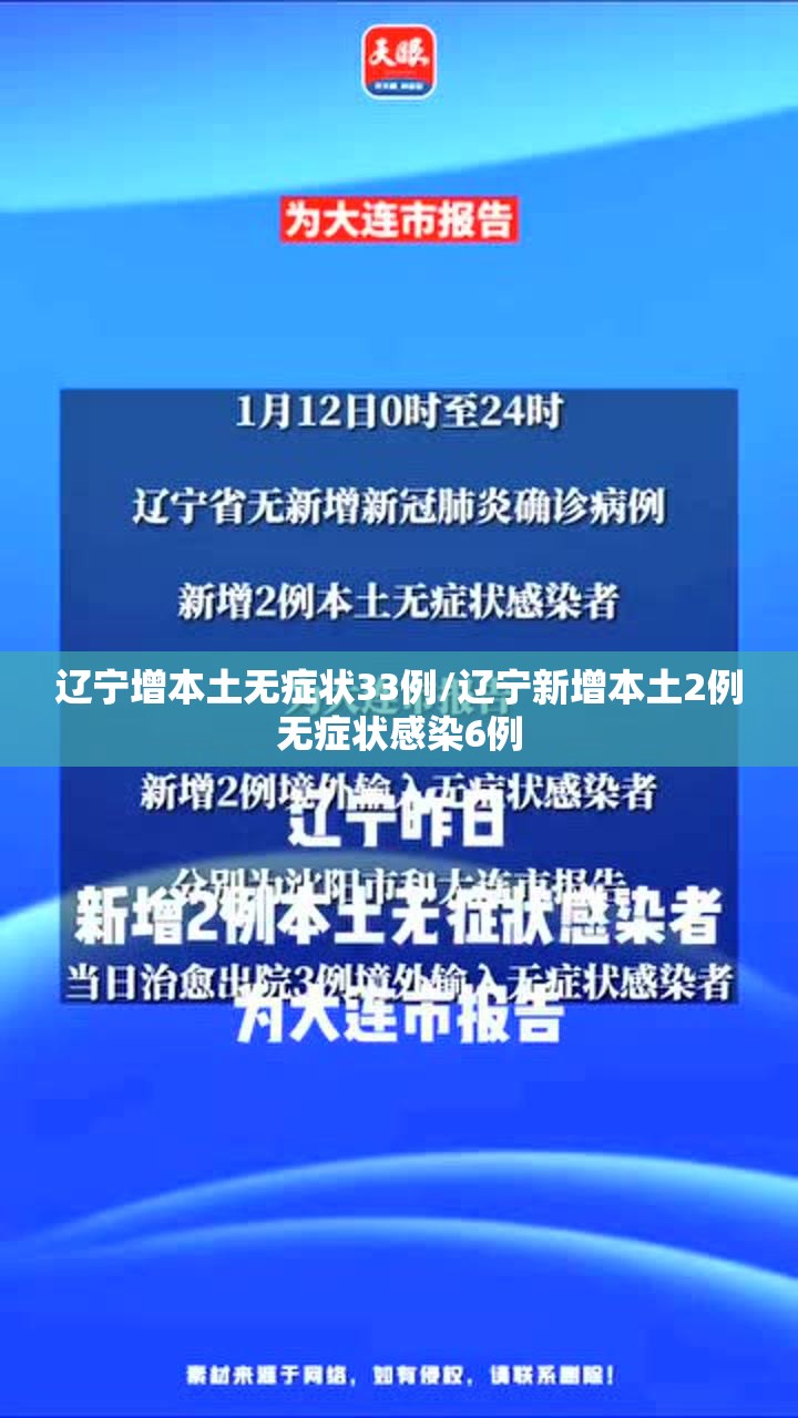 辽宁增本土无症状33例/辽宁新增本土2例无症状感染6例