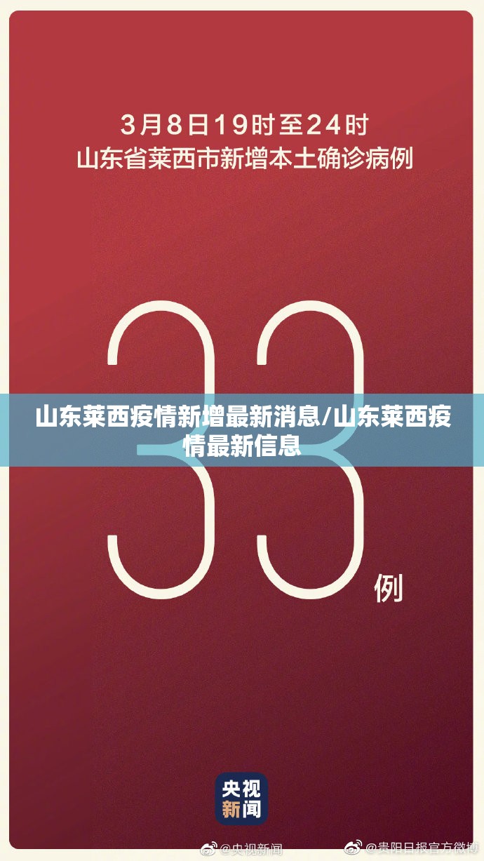 山东莱西疫情新增最新消息/山东莱西疫情最新信息 山东莱西疫情新增最新消息/山东莱西疫情最新信息