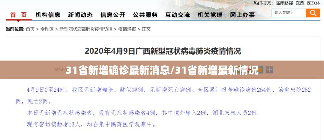 31省新增确诊最新消息/31省新增最新情况 31省新增确诊最新消息/31省新增最新情况