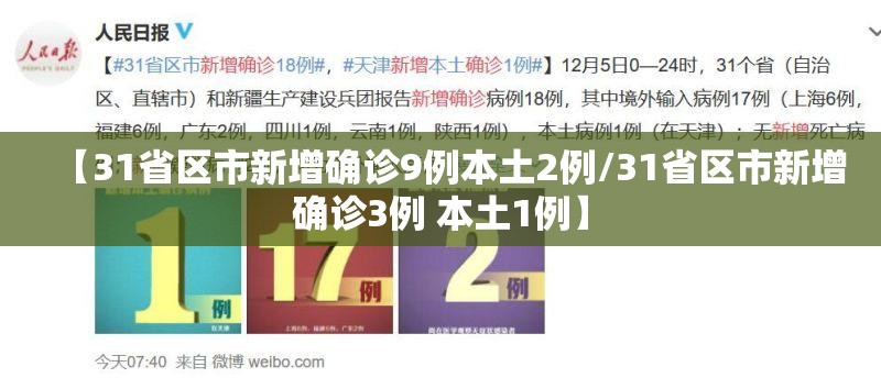 【31省区市新增确诊9例本土2例/31省区市新增确诊3例 本土1例】 【31省区市新增确诊9例本土2例/31省区市新增确诊3例 本土1例】