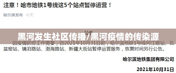 黑河发生社区传播/黑河疫情的传染源 黑河发生社区传播/黑河疫情的传染源