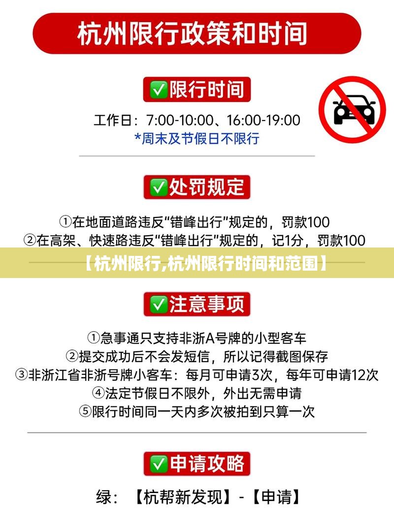 【杭州限行,杭州限行时间和范围】