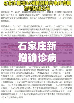 石家庄新增确诊病例行动轨迹公布/石家庄公布新增11例新冠肺炎确诊病例行动轨迹 石家庄新增确诊病例行动轨迹公布/石家庄公布新增11例新冠肺炎确诊病例行动轨迹