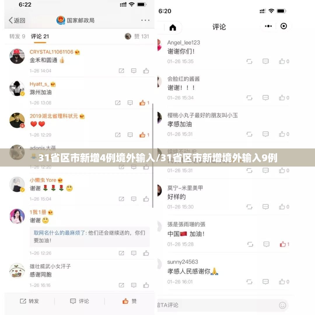 31省区市新增4例境外输入/31省区市新增境外输入9例 31省区市新增4例境外输入/31省区市新增境外输入9例