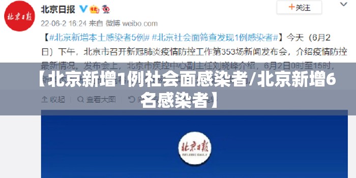 【北京新增1例社会面感染者/北京新增6名感染者】 【北京新增1例社会面感染者/北京新增6名感染者】