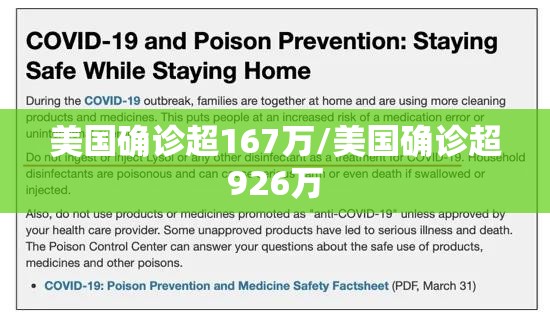 美国确诊超167万/美国确诊超926万 美国确诊超167万/美国确诊超926万