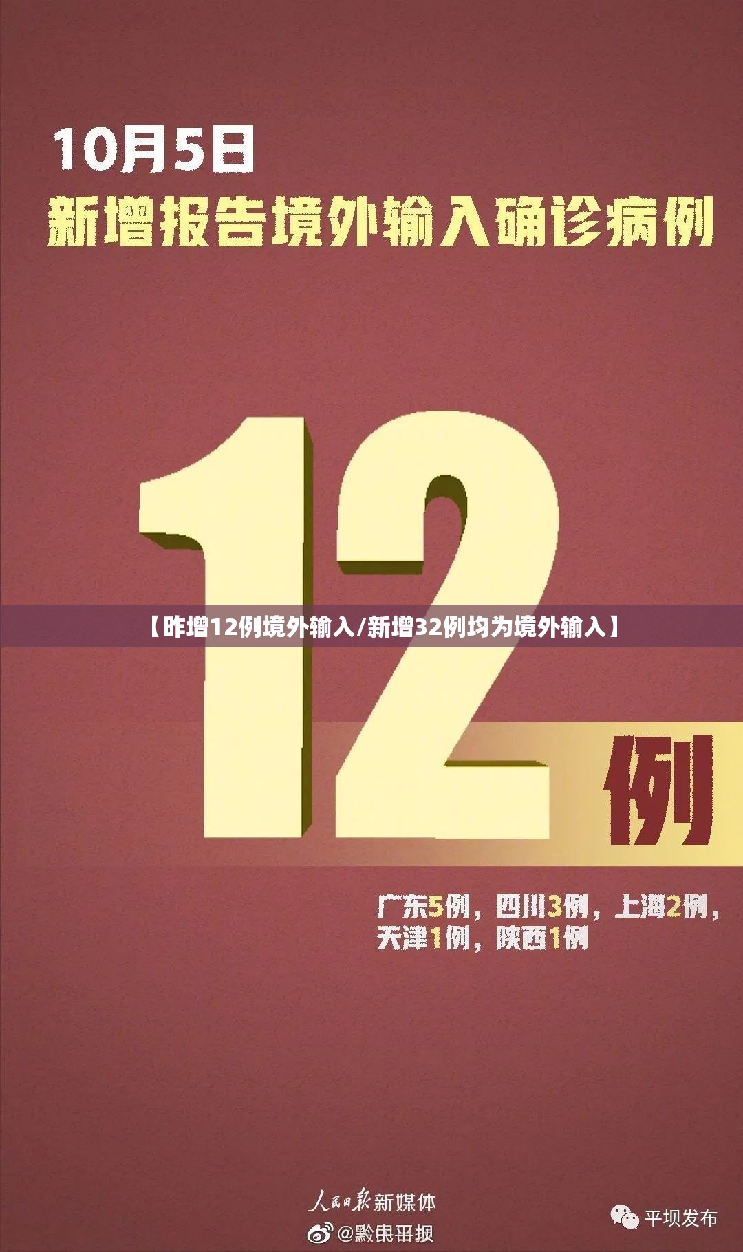 【昨增12例境外输入/新增32例均为境外输入】 【昨增12例境外输入/新增32例均为境外输入】