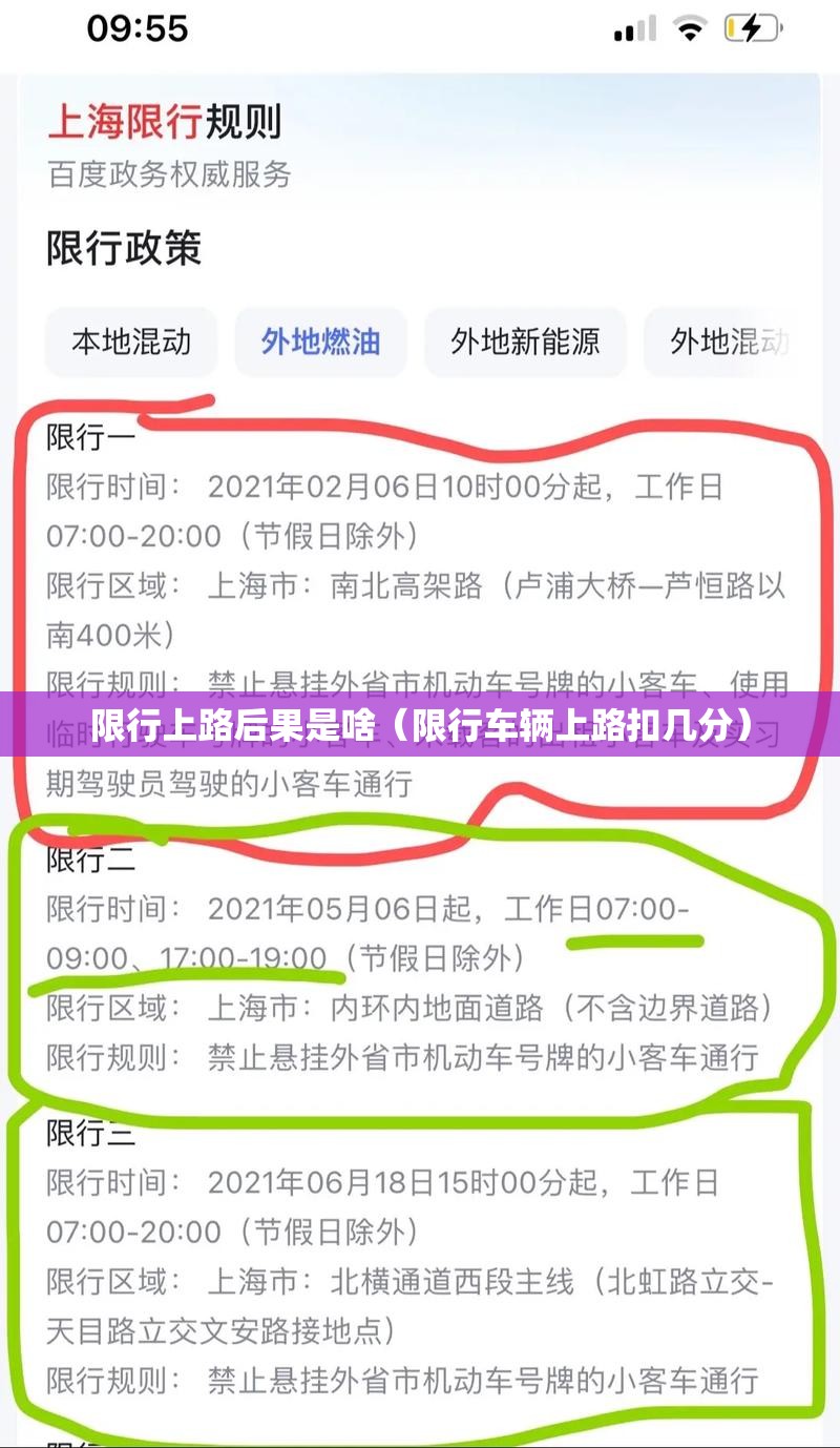 限行上路后果是啥(限行车辆上路扣几分) 限行上路后果是啥(限行车辆上路扣几分)