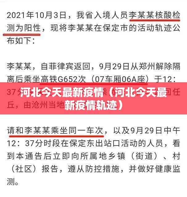 河北今天最新疫情(河北今天最新疫情轨迹) 河北今天最新疫情(河北今天最新疫情轨迹)