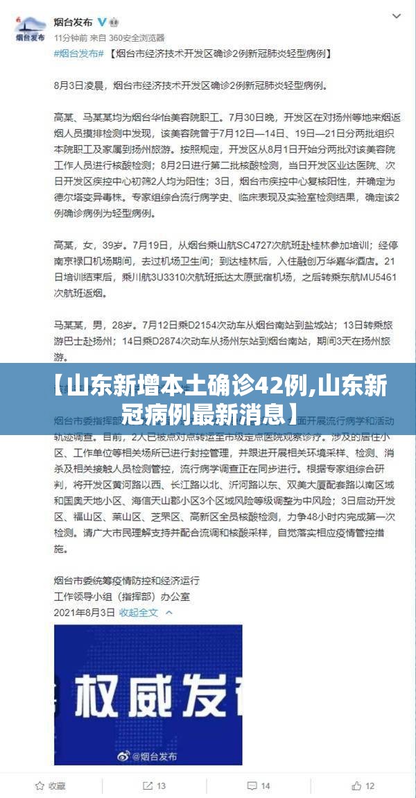 【山东新增本土确诊42例,山东新冠病例最新消息】 【山东新增本土确诊42例,山东新冠病例最新消息】