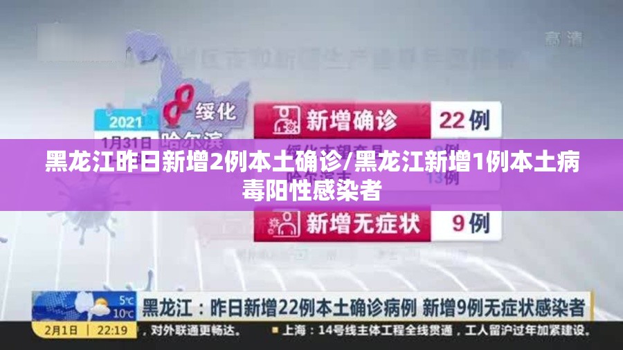 黑龙江昨日新增2例本土确诊/黑龙江新增1例本土病毒阳性感染者 黑龙江昨日新增2例本土确诊/黑龙江新增1例本土病毒阳性感染者