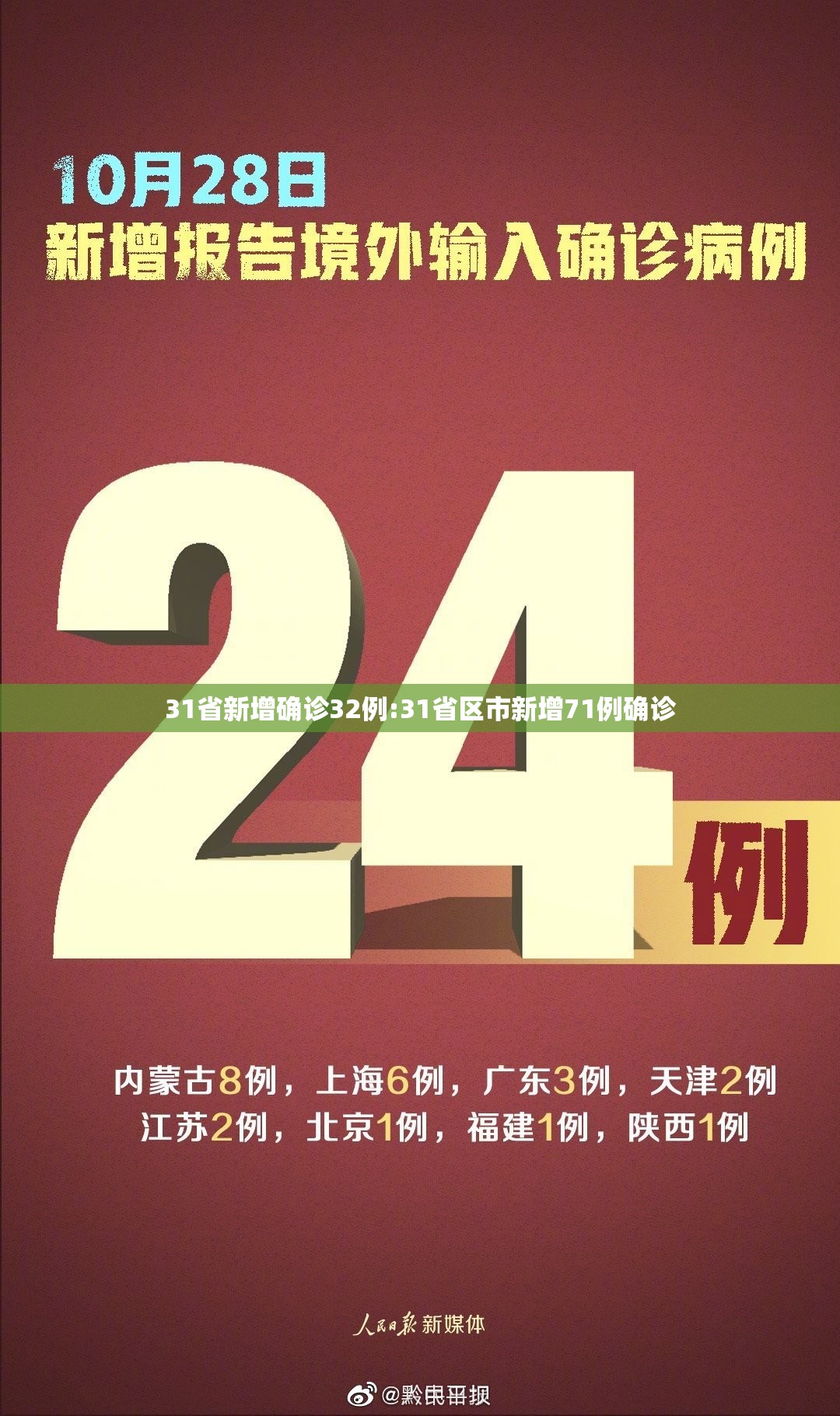 31省新增确诊32例:31省区市新增71例确诊 31省新增确诊32例:31省区市新增71例确诊