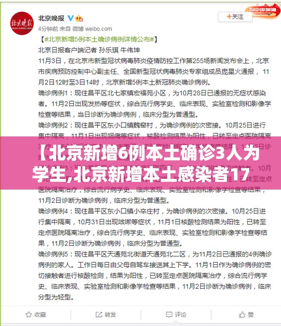 【北京新增6例本土确诊3人为学生,北京新增本土感染者170例】 【北京新增6例本土确诊3人为学生,北京新增本土感染者170例】