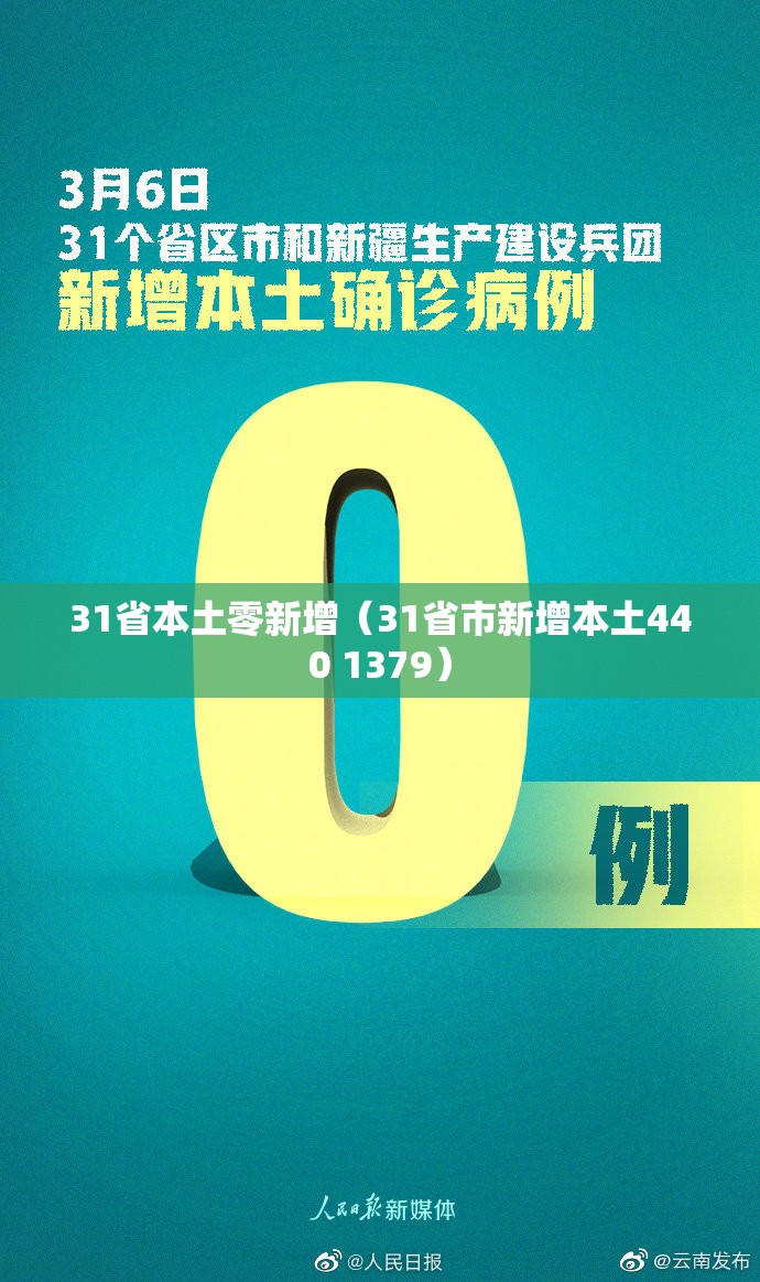 31省本土零新增(31省市新增本土440 1379) 31省本土零新增(31省市新增本土440 1379)